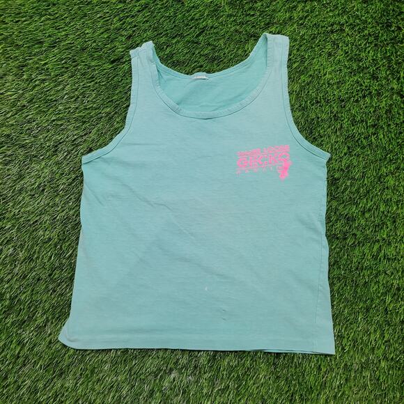 Vintage 90s Hang Loose Gecko Hawaii Tank Top Womens Small Cropped - Picture 4 of 11